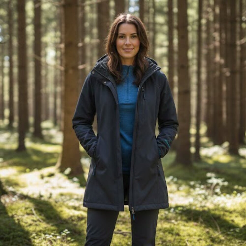 Free Country Women's Dark Gray Hooded Jacket